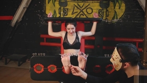 Yalta. throbbing Feet Tickling In Stocks