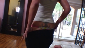 Fat redhead wearing glasses raw cumshot