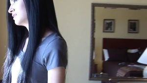 Brunette Zoey Kush rides a hard dick sex tape in HD