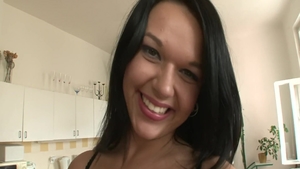 Erotic gangbang with teen chick