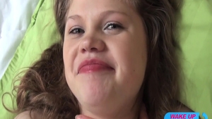 Young & natural babe POV sucking cock