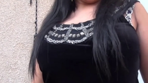 Large tits brunette need gets threesome in HD