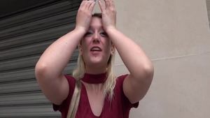 Hard ramming alongside huge tits european employee