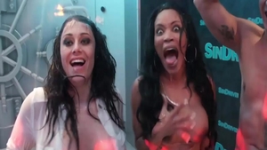 Pussy fucking in company with busty pornstar