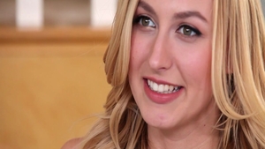 Hard ramming accompanied by small boobs blonde