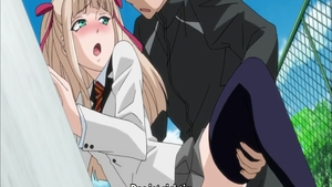 Hottest big boobs brunette hentai cumshot in school