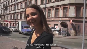 Shaved college girl in lingerie orgasm at castings