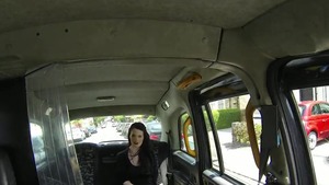 Large boobs & tattooed emo rough creampie in a car