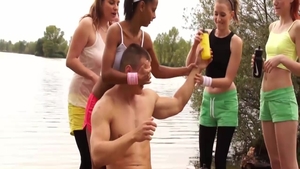 Young couple finds irresistible group sex in HD