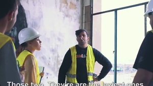 Long haired lifeguard doggy fuck at the beach