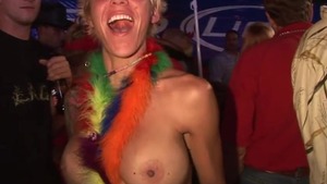 Huge boobs exhibitionist POV flashing in public HD