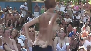 Huge boobs and very cute babe reality flashing outdoors
