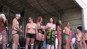 Nudist ebony at the party