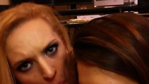 Stunning brunette has a taste for ramming hard