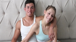 Hawt and young babe hard ass fingering