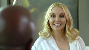 Ramming hard with blonde babe Aliyah Love on a job interview