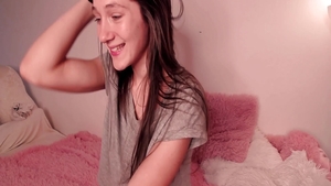 Petite girl masturbating on live cam