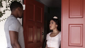 Hard nailining in company with trimmed babysitter