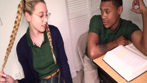 Young babe interracial bang