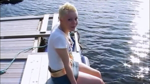 Homemade norwegian masturbating outside
