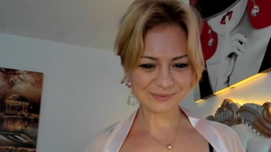 Masturbating on webcam with stepmom in her lingerie