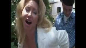 Chubby blonde hair likes hard good fuck outdoors