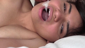 Hard nailining escorted by super sexy brunette