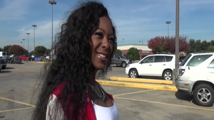 Hawt ebony 18 yr old really likes oily hard slamming outdoors