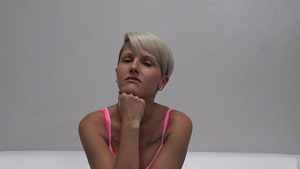 Cum in mouth at the casting among girl