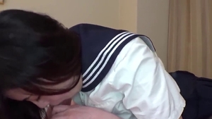 Shaved japanese chick enjoys greatly nailed rough in HD