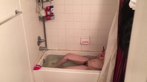 Hairy big ass roommate voyeur in shower