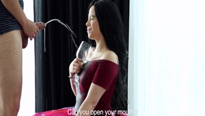 Charming asian amateur ass fucking