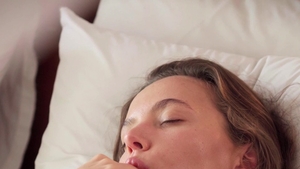 Tiny boobs girl vibrator play