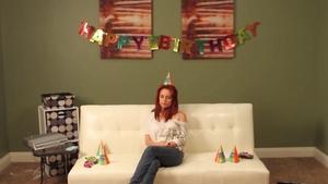 Wet pussy redhead tongue kissing