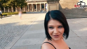 Inked natural big boobs girl pussy eating in HD