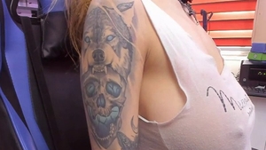 Huge tits girl masturbation solo