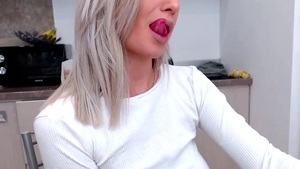 Beautiful blonde hair got nailed