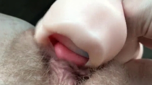 Girl playing with sex toys solo