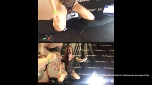 Masturbating in public in HD