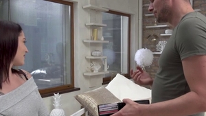 Small boobs teen chick finds irresistible doggy fucks HD