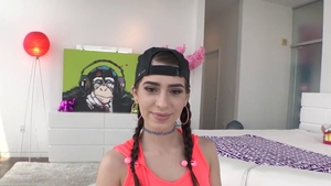 Pigtails bubble butt brunette ass fucking HD