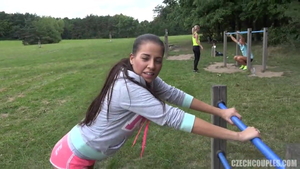 European teen Vinna Reed group sex HD