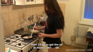 European 18 yr old really enjoys hard ramming in HD