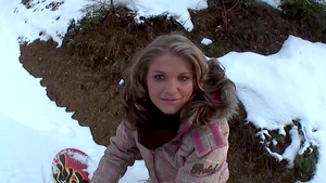 First time hard nailining alongside deutsch blonde hair