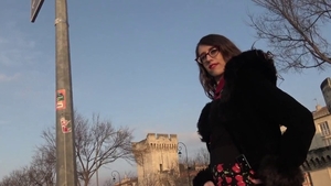 Getting a facial teen in lingerie at the casting