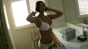 Cumshot in the restaurant