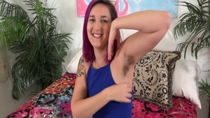 Hairy babe ass pounding during interview solo