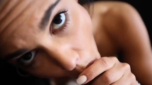 Plowing hard escorted by brunette