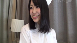 Hot shaved asian nurse in uniform fetish pussy eating