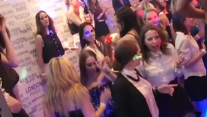 Hawt pornstar cumshot at the party